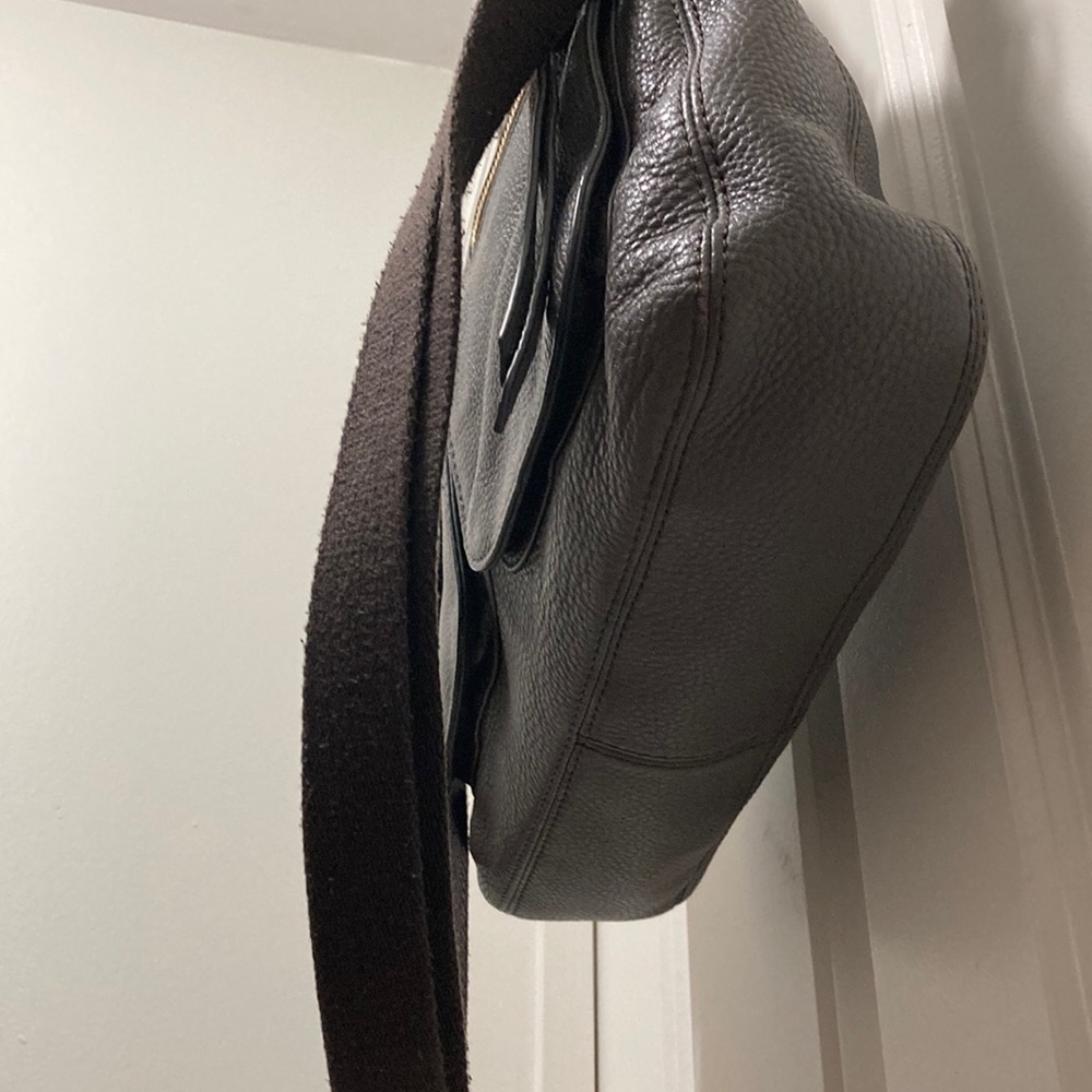 Fossil Gray Leather Women's Bag - Picture 5 of 5